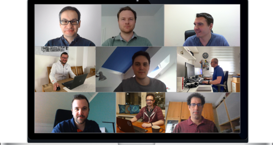 Screenshot Aufnahme Videocall der Unit "Cloud Security & Architecture"